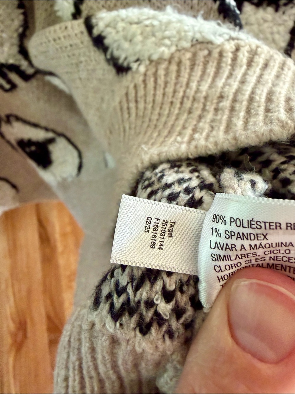 Woolrich x Target Sheep Print Pullover Crewneck Sweater Taupe Lamb Size XL - Picture 7 of 8